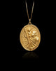 Gold St Christopher Pendant