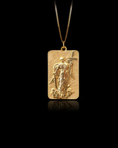 Gold St Gabriel Pendant