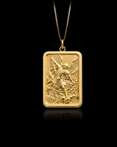 Gold St Michael Eternal Pendant