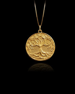 Gold Tree of Life Pendant 2