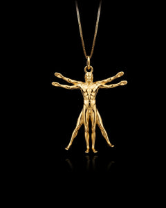 Gold Vitruvian Pendant