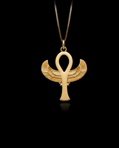 MINI Winged Ankh Pendant (28.5 mm)
