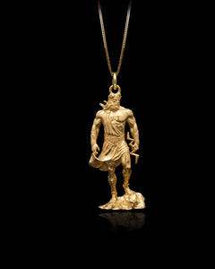 Gold Zeus Pendant