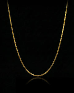14K Solid Gold Square Box Chain (1.4 mm)