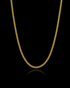18K Solid Gold Curb Chain (2.2 mm)