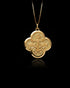 Gold Byzantine Cross Pendant