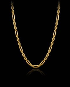 14K Solid Gold Figa Rope Chain (3 mm)