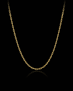 14K Yellow Solid Gold French Cable Chain (1.3 mm) - Thin