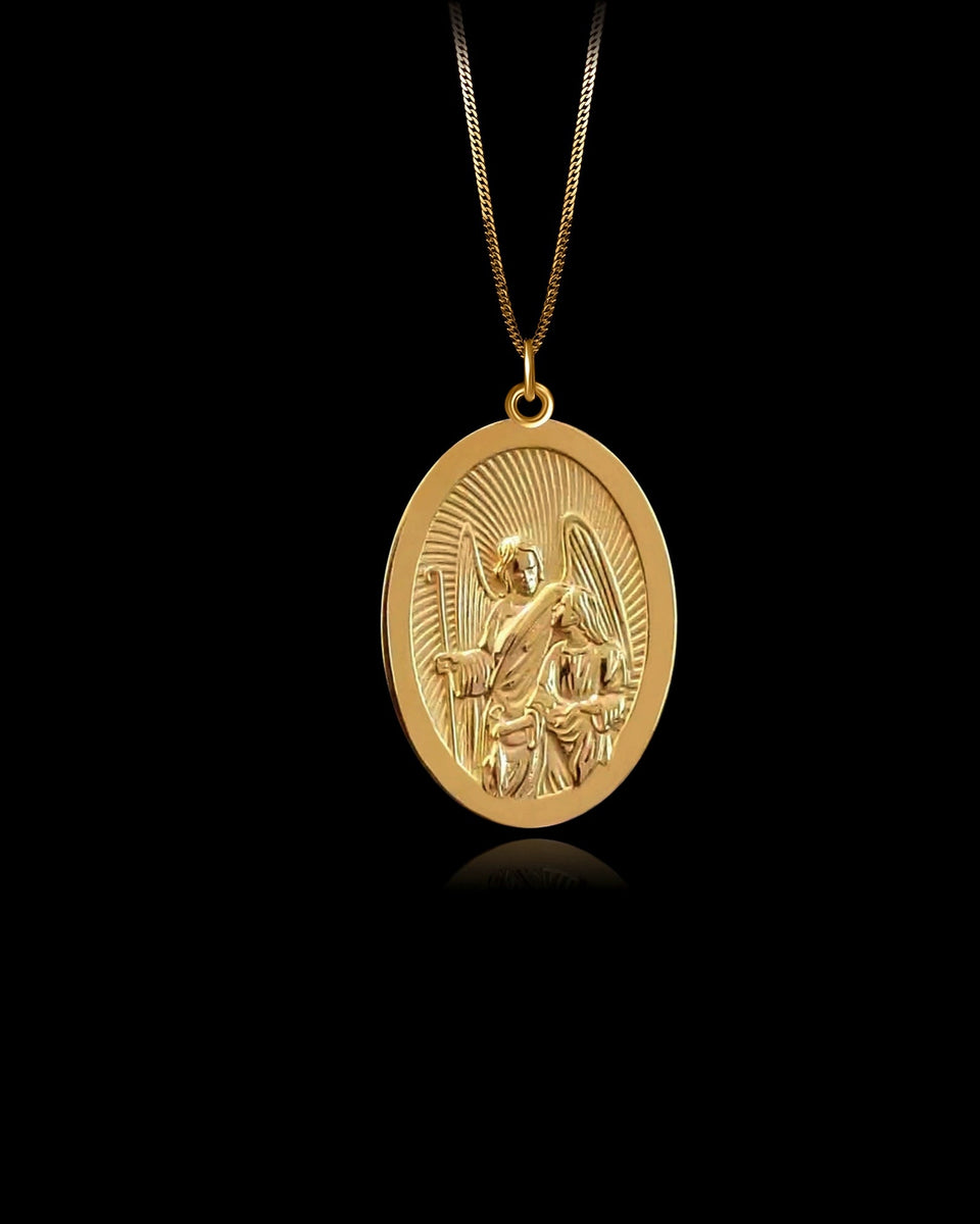 Saint Raphael Cross Archangel Raphael Pendant Necklace