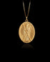 Gold St Andrew Oval Pendant