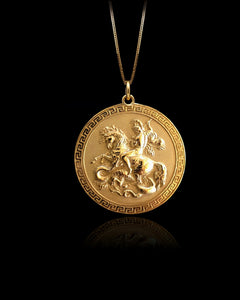 Gold St George Pendant