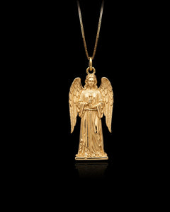 Gold Guardian Angel Pendant