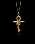Gold Key of Ankh Pendant