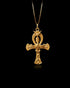 Gold Celestial Ankh Pendant