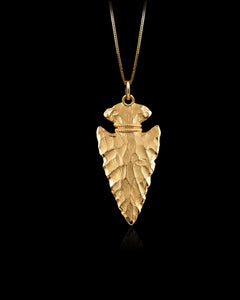 Gold Arrowhead Pendant