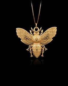 Gold Bee Pendant