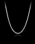 14K White Solid Gold Diamond Cut Cable Chain (2.6 mm)