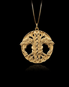 Twin Wolves Pendant