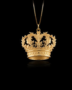 Gold Crown Pendant