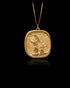 Gold David & Goliath Pendant