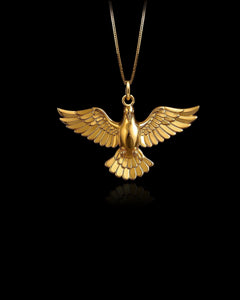 Gold Dove Pendant