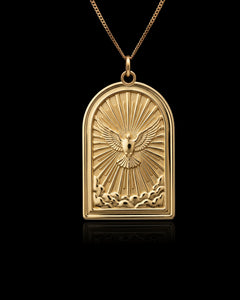Gold Divine Grace Dove Pendant