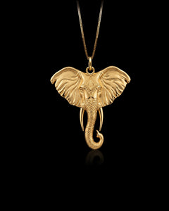 Gold Elephant Pendant
