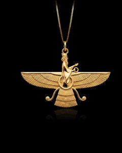 Gold Faravahar Pendant
