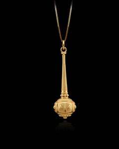 Gold Gada Mace Pendant