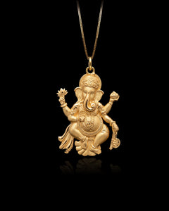 Gold Ganesh Pendant
