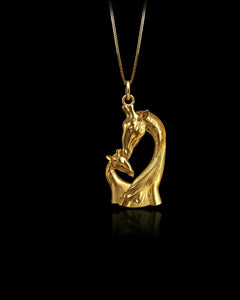 Gold Giraffe Pendant