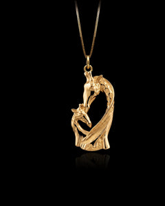 Gold Giraffe Pendant