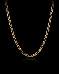 14K Solid Gold Figaro Chain