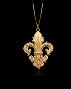 Gold Fleur De Lis Pendant