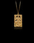Gold Guan Yu Pendant