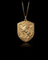 Gold Horse Shield Pendant