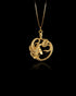 Gold Medusa Pendant