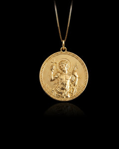 Gold St Sebastian Pendant