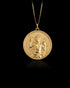 Gold St Sebastian Pendant