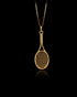 Gold Tennis Racket Pendant