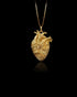 Gold Heart Wave Pendant