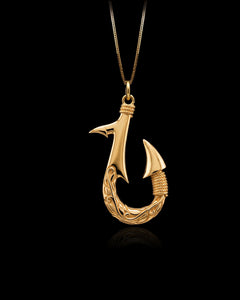 Gold Hook Pendant