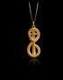 Gold Infinity Sword Pendant
