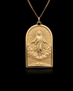 Gold Jesus Ascension Pendant