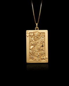 Gold King of Hearts Pendant