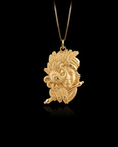 Gold Krishna Pendant