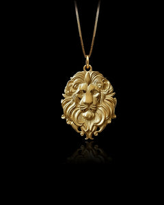 Gold Lion Invictus Pendant