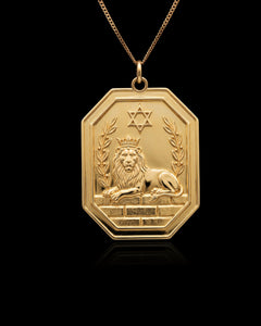 Gold Lion of Judah Pendant