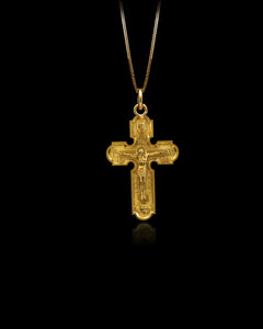 MINI Double Sided Orthodox Cross Pendant (28.5 mm)