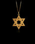 Gold Star of David Pendant